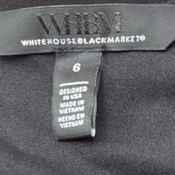 WHBM Sleeveless Black Studded Matte Jersey Midi Glam Party Cocktail Dress, 6 - Picture 13 of 15